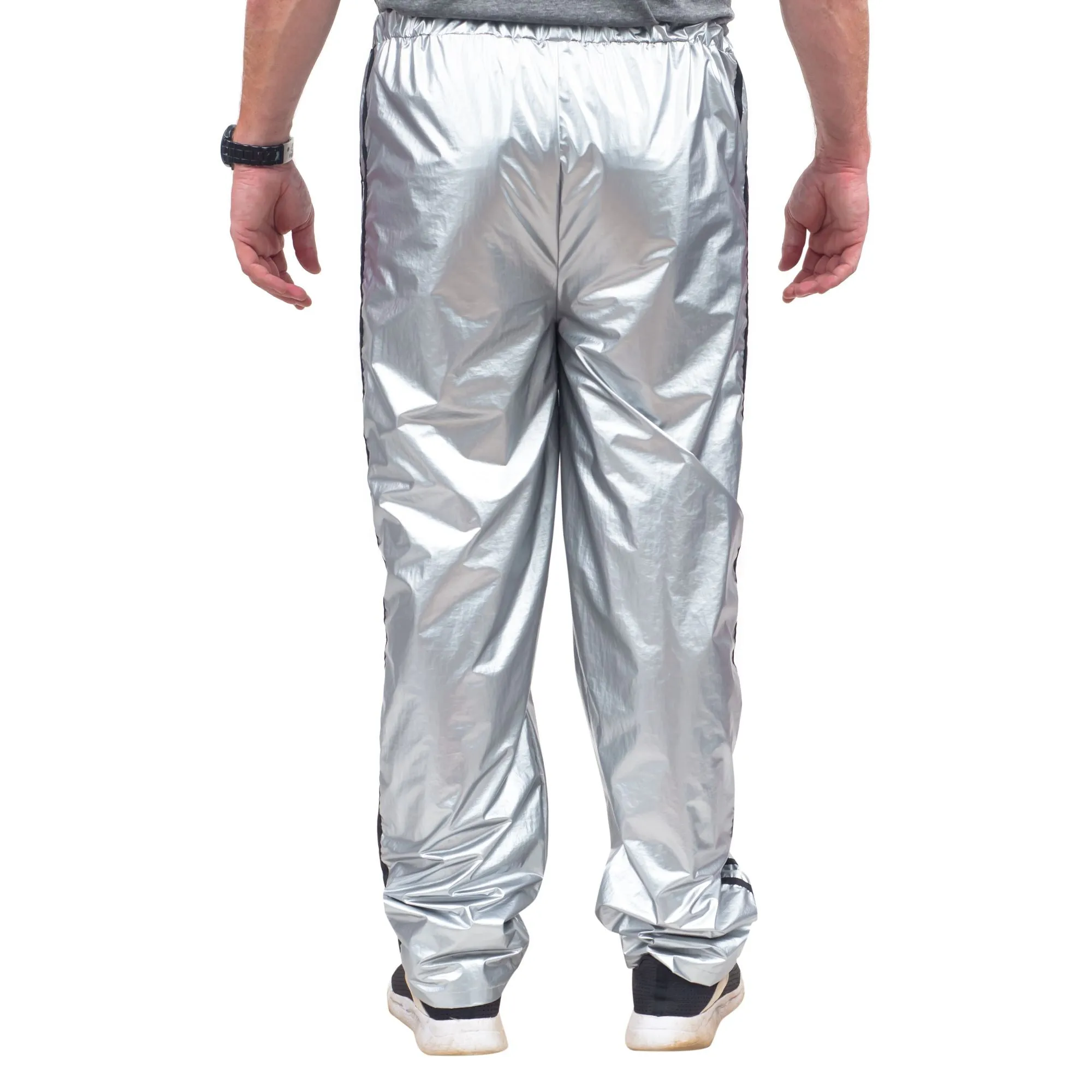 Todd & Margo Shiny Silver Workout Top and Pants