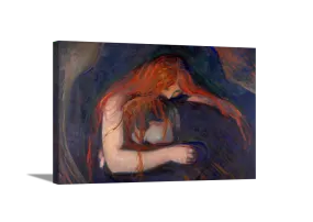 Vampire | Edvard Munch Masters Classic Art in Gallery Wrapped Canvas | Various Sizes