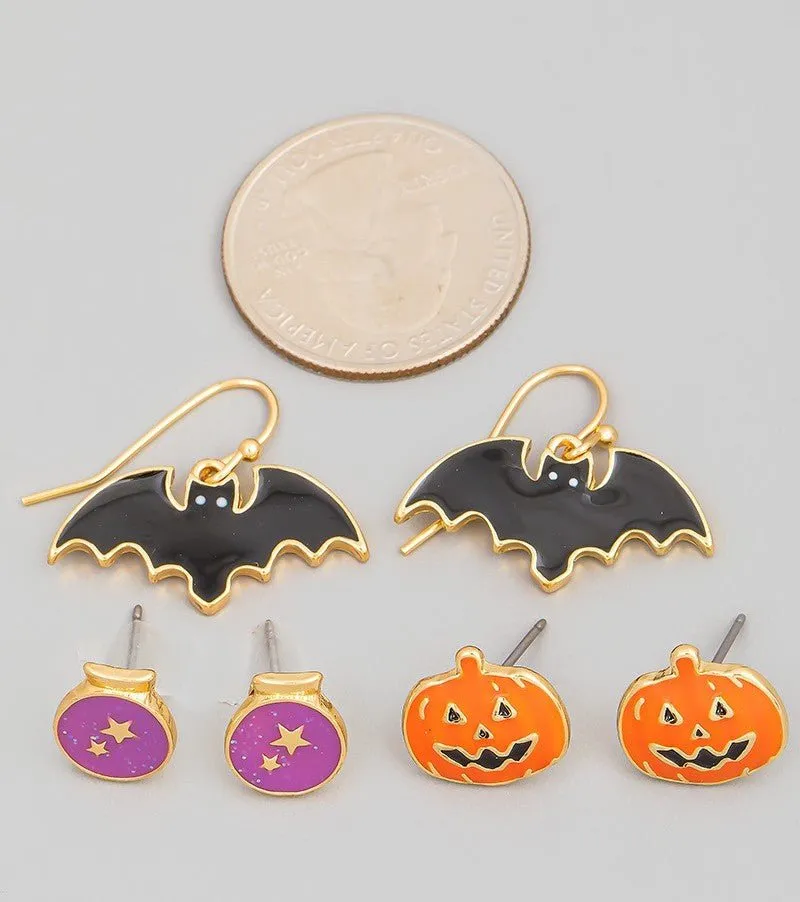 'Witches Trio' Earrings Set