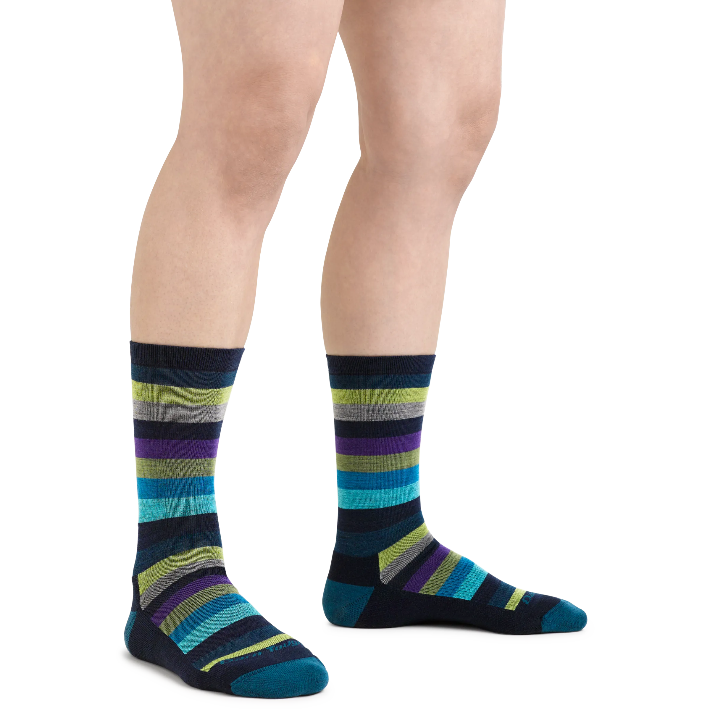 Women's Mystic Stripe Crew  Lightweight Lifestyle Sock