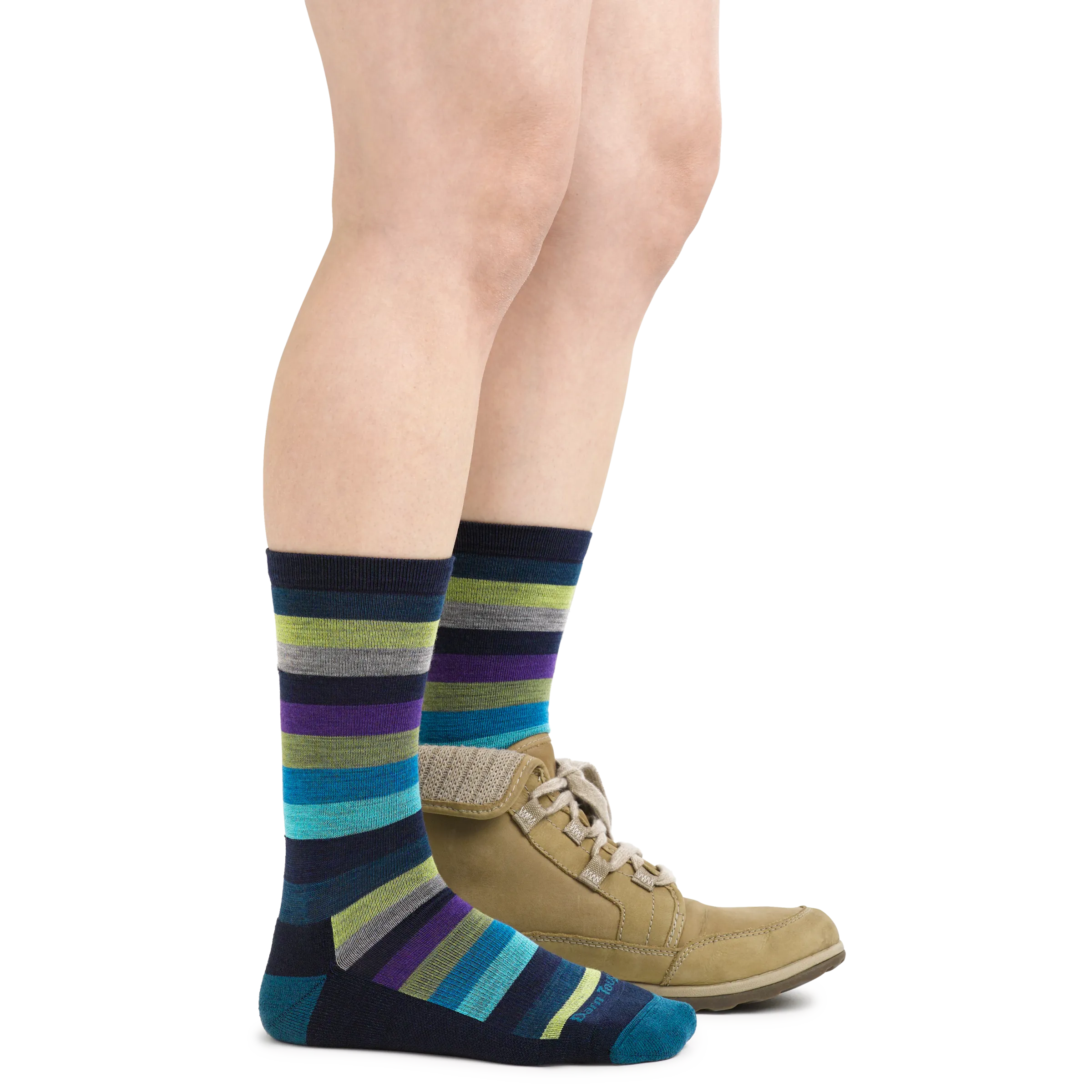 Women's Mystic Stripe Crew  Lightweight Lifestyle Sock